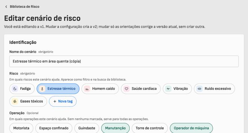 Editor de cenário: identificação