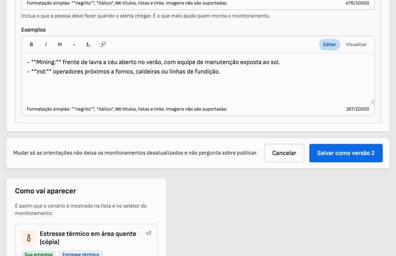 Salvar como nova versão