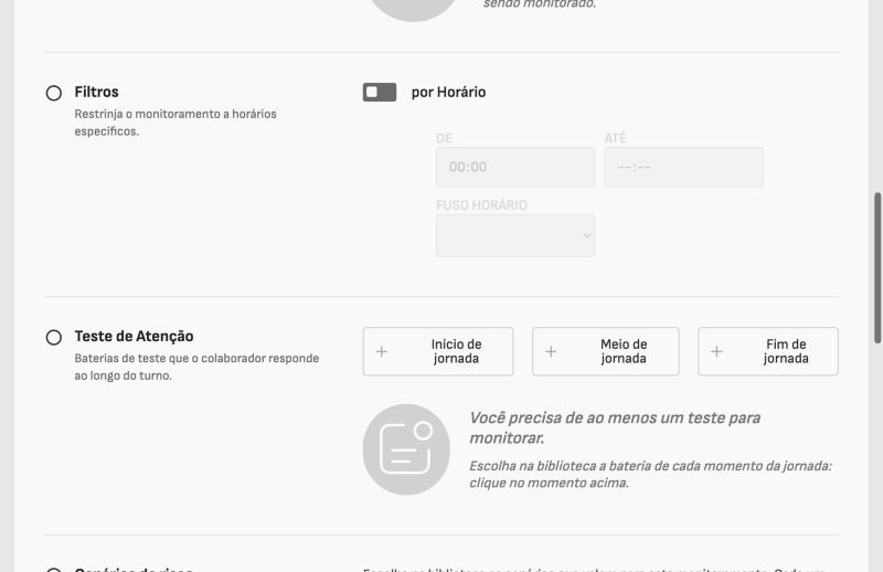 Seção Teste de Atenção